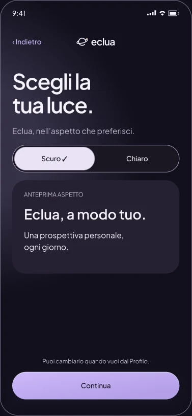 Choose between the light and dark aspect of Eclua